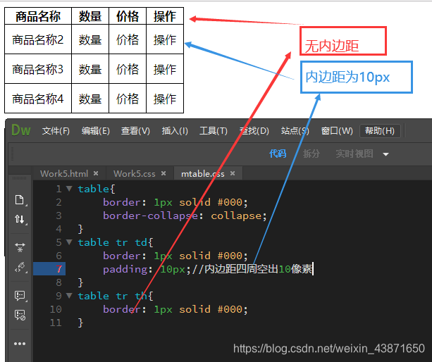 js table学习笔记